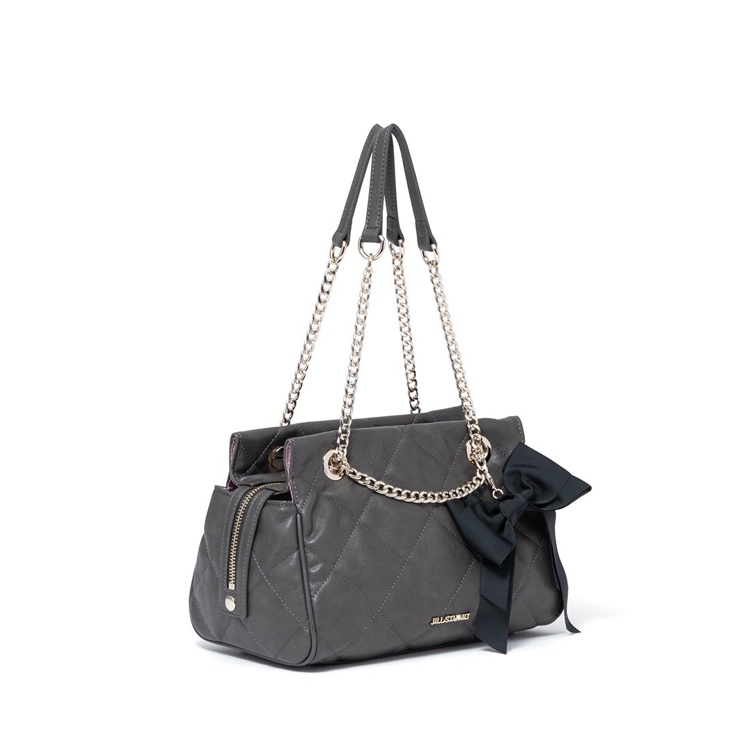JILL STUART レディ ボストン グレー