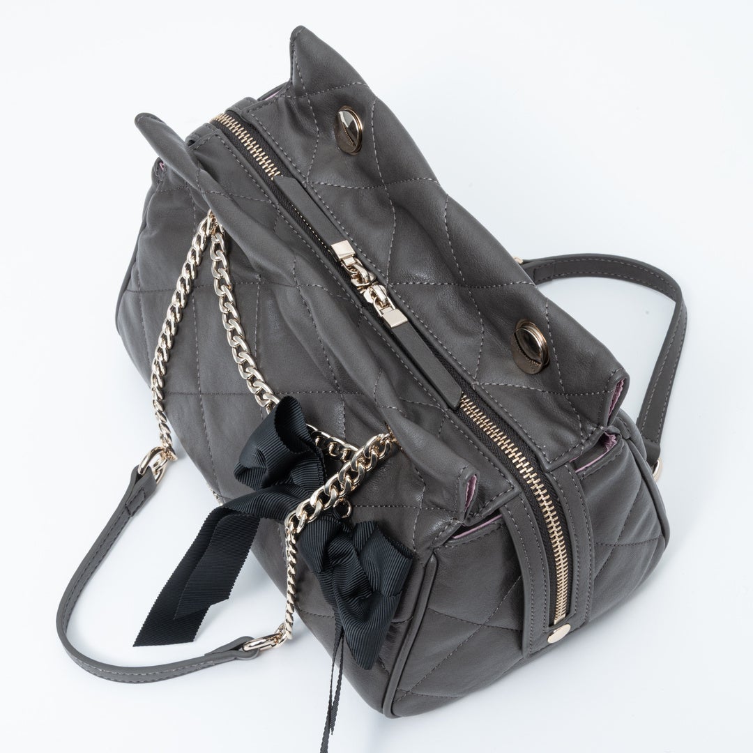 JILL STUART レディ ボストン グレー