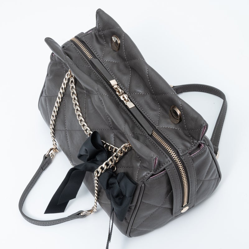JILL STUART レディ ボストン グレー