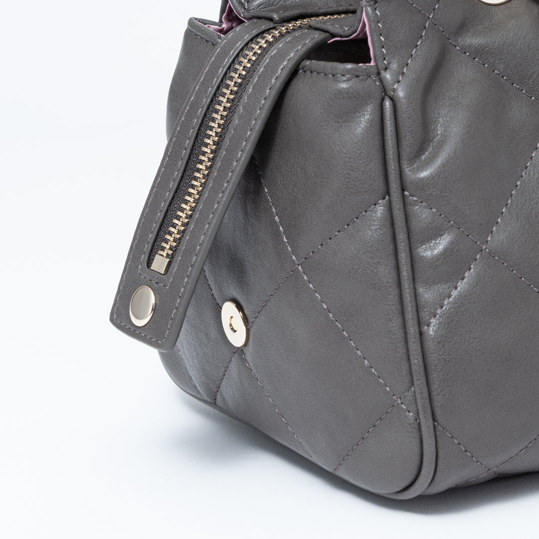 JILL STUART レディ ボストン グレー