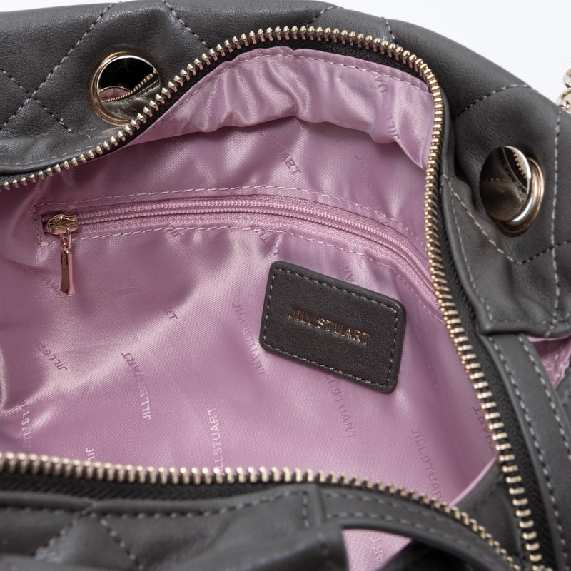JILL STUART レディ ボストン グレー