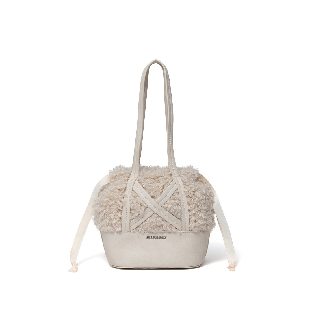 JILL STUART プードル トート クリーム