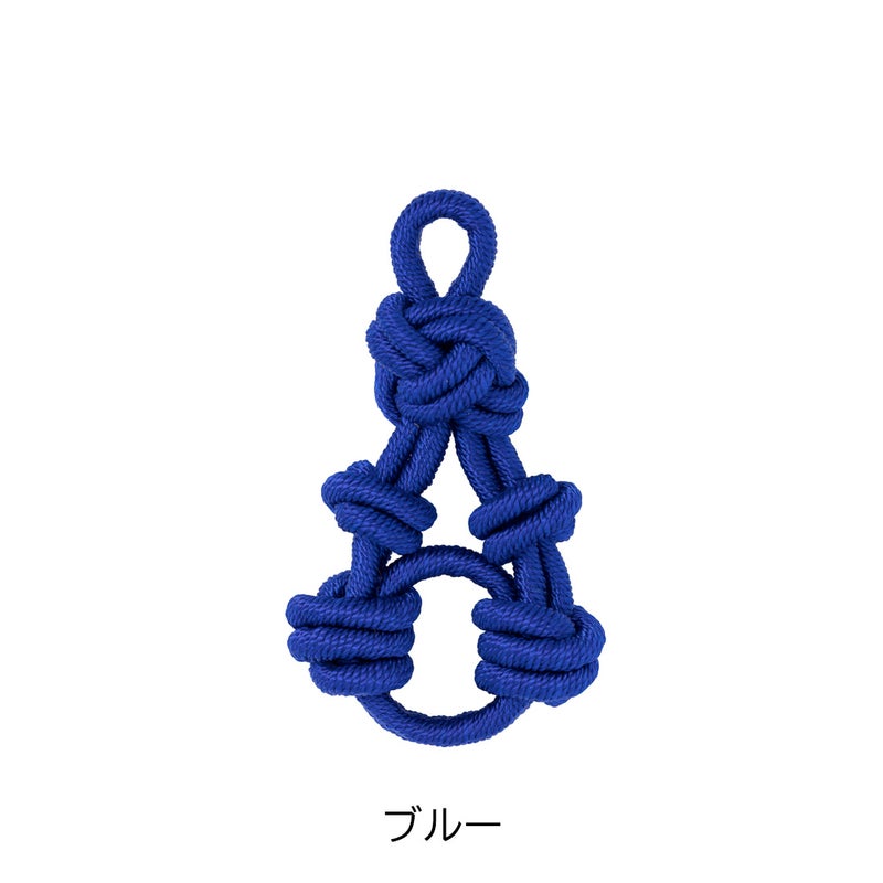 MANIUNO デッドストックファブリック スクエアミニトート(S) チャーム：ブルー