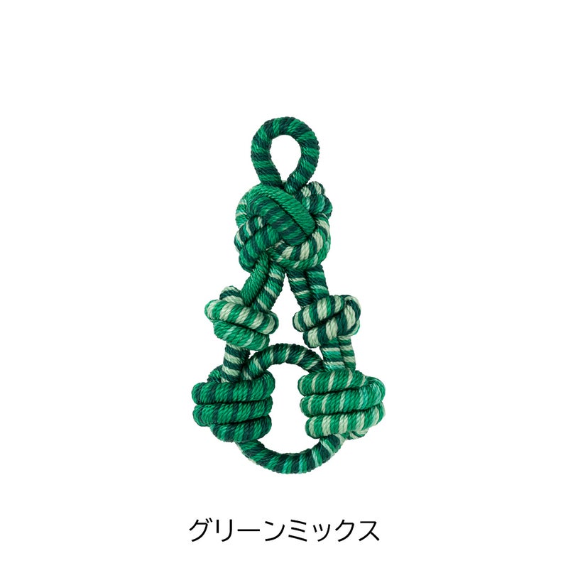 MANIUNO デッドストックファブリック スクエアミニトート(S) チャーム：グリーンミックス