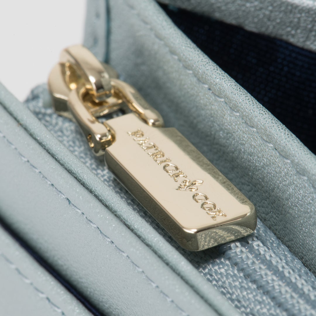 PATRICK COX ワッフル 長財布 ブルー