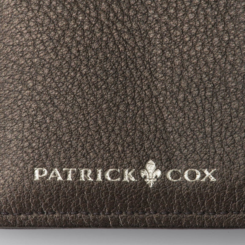 PATRICK COX ワッフル BOX折り財布 ガンメタリック