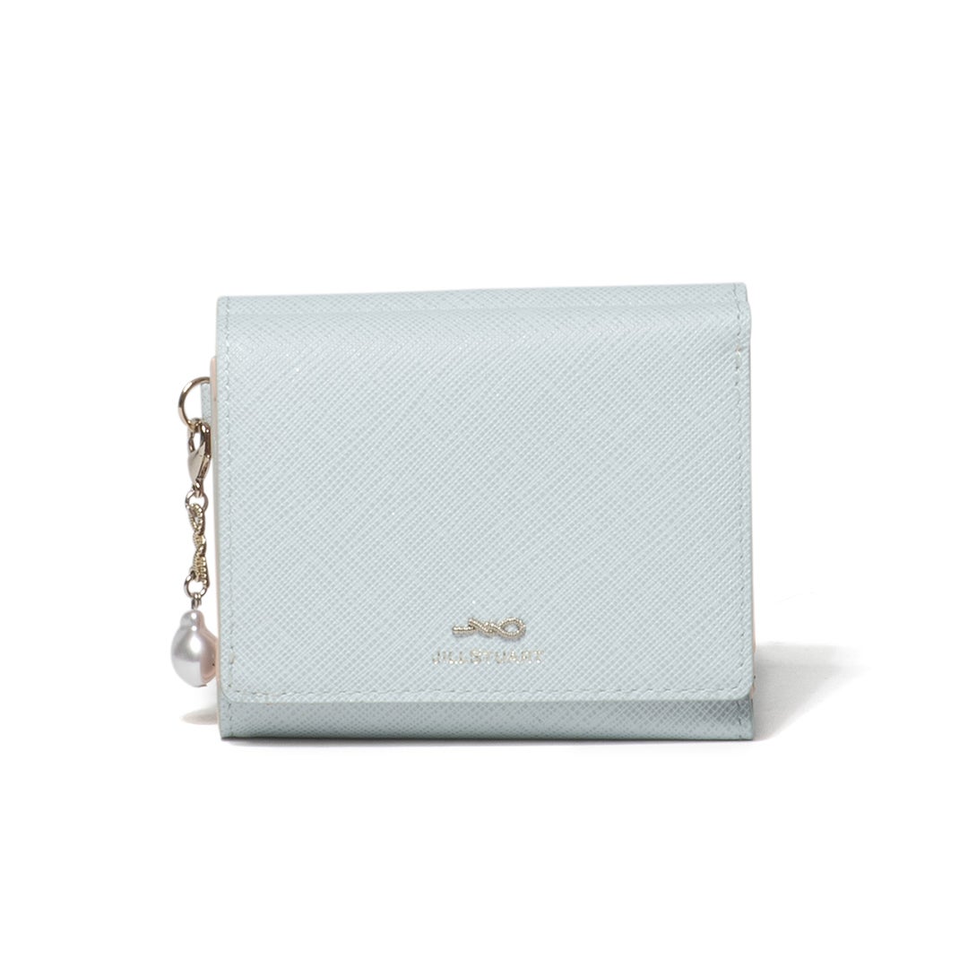 JILL STUART グローリア 三つ折り財布 アイスブルー
