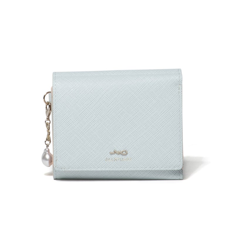 JILL STUART グローリア 三つ折り財布 アイスブルー