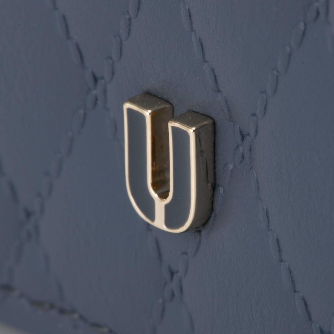 U by ungaro アルバ 二つ折り長財布 ディープブルー