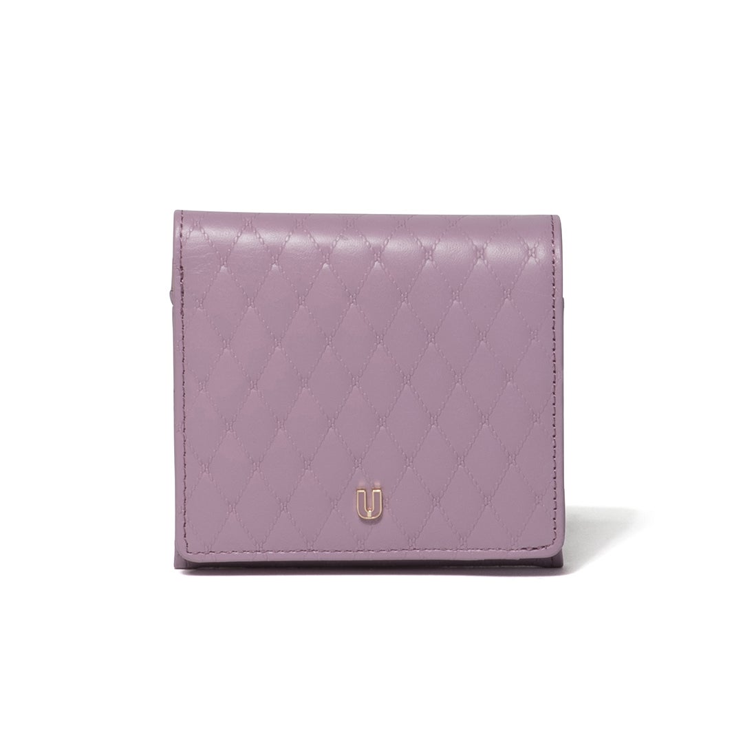 U by ungaro アルバ BOX折り財布 ラベンダー