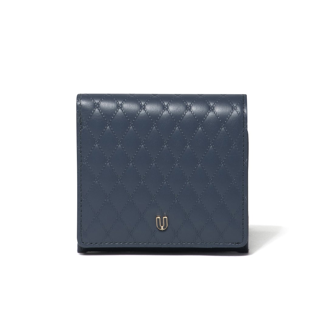 U by ungaro アルバ BOX折り財布 ディープブルー