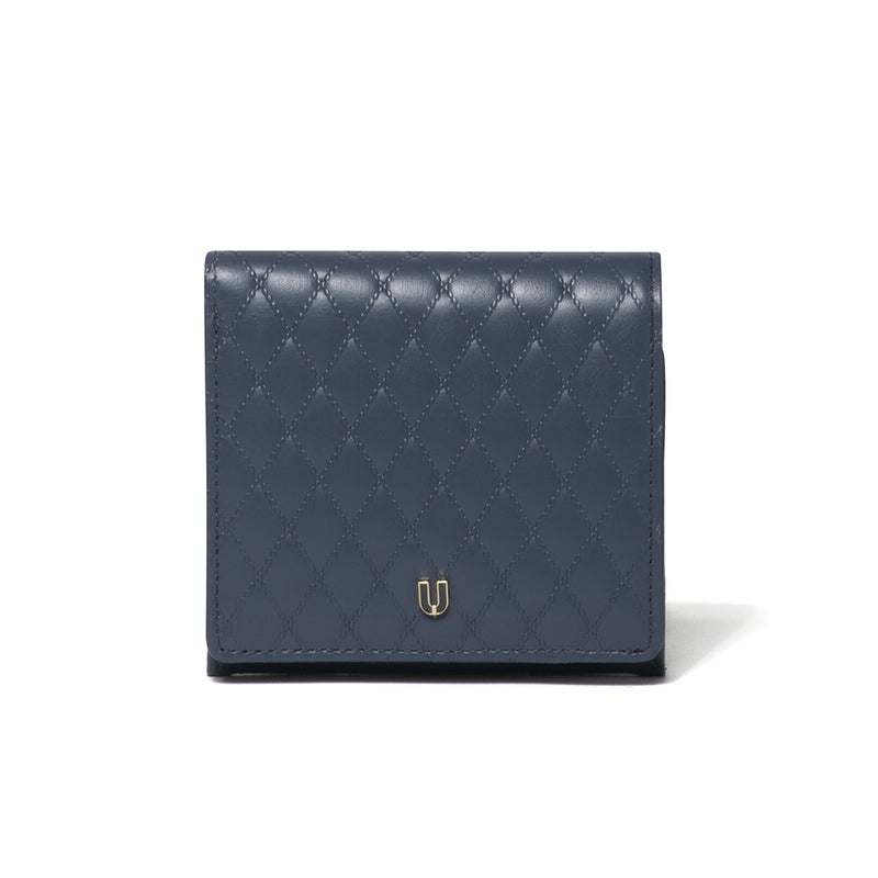 U by ungaro アルバ BOX折り財布 ディープブルー