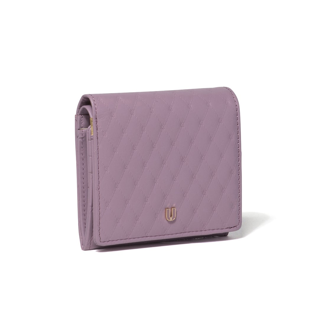 U by ungaro アルバ BOX折り財布 ラベンダー