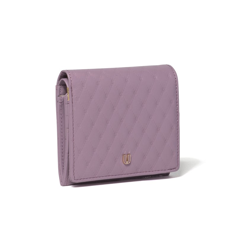 U by ungaro アルバ BOX折り財布 ラベンダー