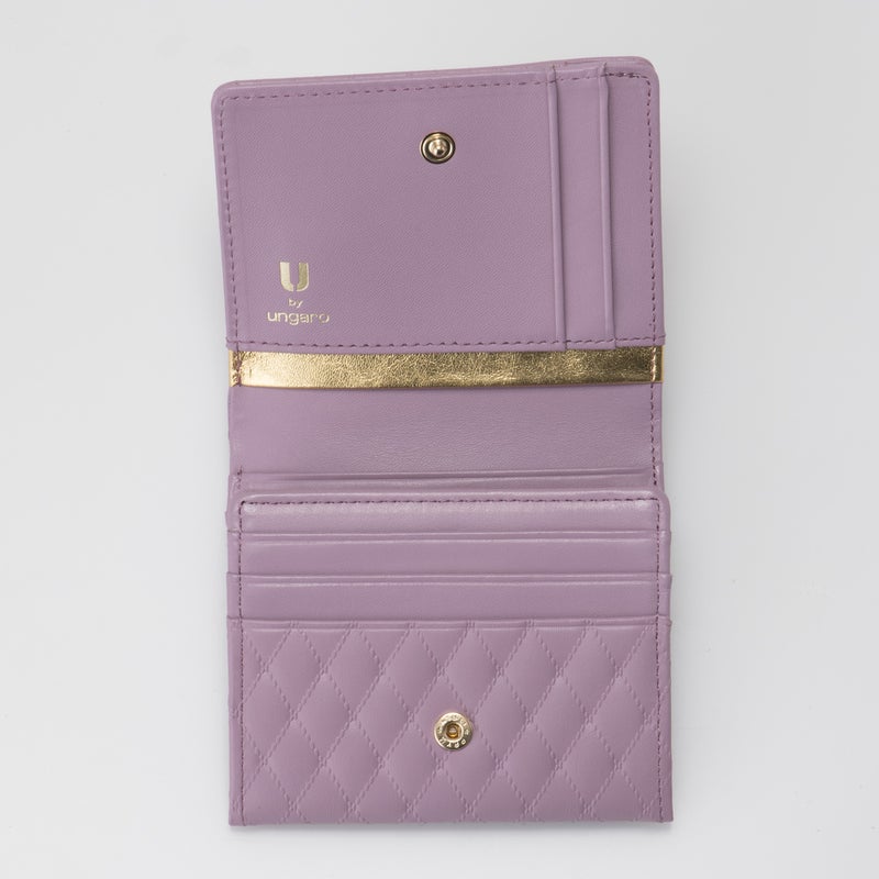 U by ungaro アルバ BOX折り財布 ラベンダー