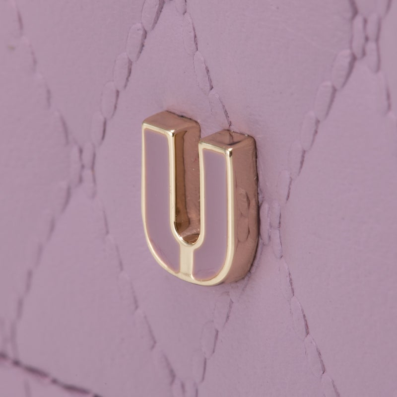 U by ungaro アルバ BOX折り財布 ラベンダー