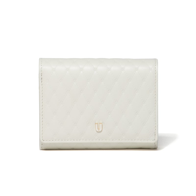 U by ungaro アルバ L字ファスナー折り財布 オフホワイト