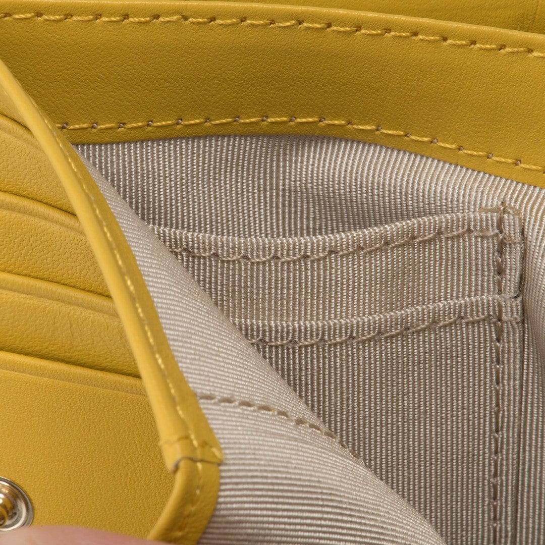 U by ungaro アルバ L字ファスナー折り財布 イエロー